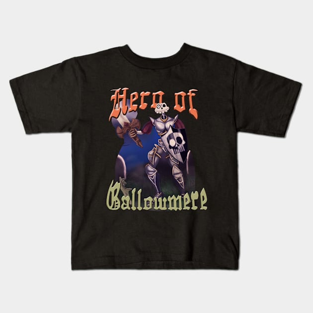 Hero of Gallowemere Kids T-Shirt by Genesisvandrake